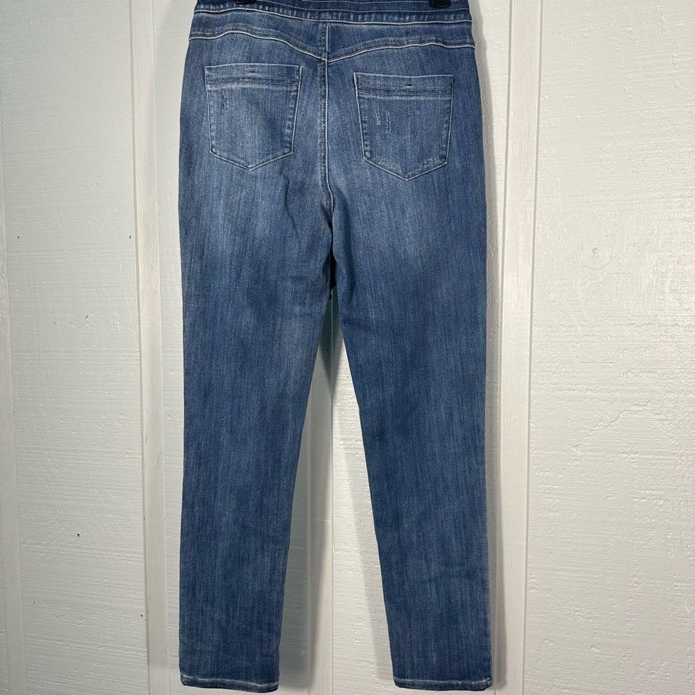 Democracy High Rise Drawstring Skinny Leg Blue Jeans Size 2 NWT - Picture 7 of 10